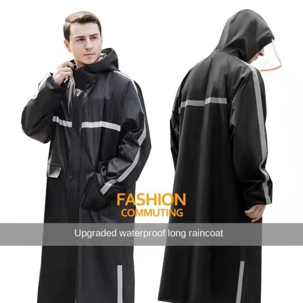 Outdoor Raincoat Poncho Reflective Hoodie Running Man Waterproof Raincoat Motorcycle Rain Cape Capa Chuva Household Merchandises